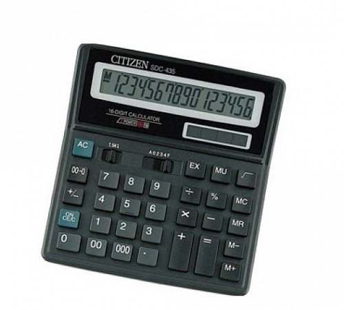 Калькулятор CITIZEN SDC-435N 16 разр. ОРИГИНАЛ - канцтовары в Минске
